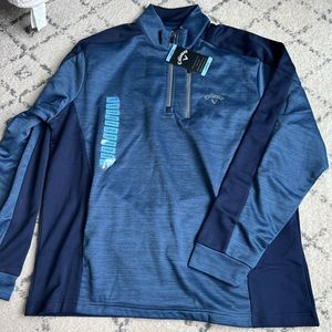 Callaway Golf Quarter Zip NEW WITH TAGS- Navy Blue